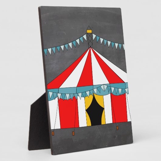 Circusfeest en tentgeschenken fotoplaat (Zijkant)