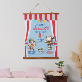 Circusfeest met Big Top-thema Hangend Wandkleed