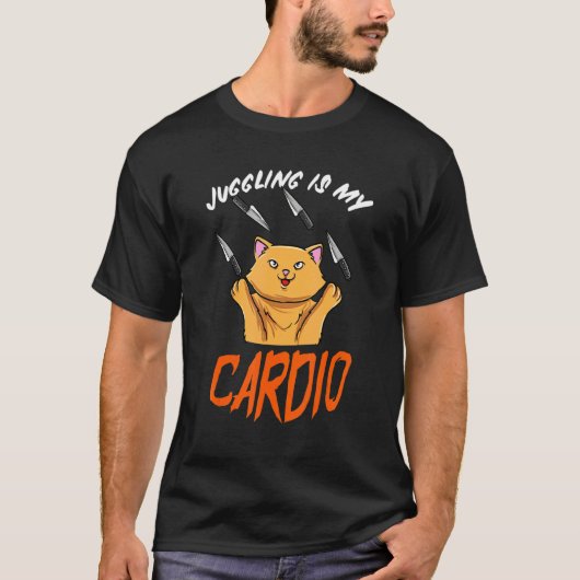Circusjongen die katten jongleert t-shirt (Voorkant)