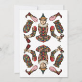 circuskast jongen gelede papierpop kaart (Voorkant)