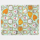 circuskoekjes fleece deken (Voorkant (Horizontaal))