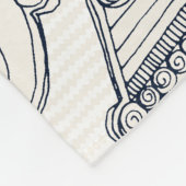 circuskoekjes indigo iory fleece deken (Hoek)