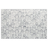 circuskoekjes indigo iory stof (Fat Quarter)