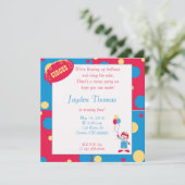 circuskopie, we blazen ballonnen op... kaart (Staand voorkant)