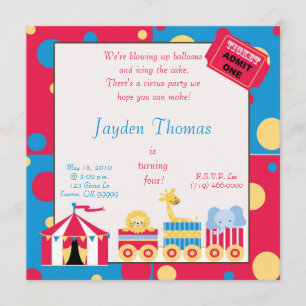 circuskopie, we blazen ballonnen op... kaart