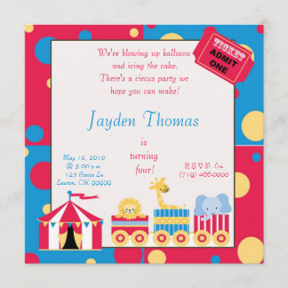 circuskopie, we blazen ballonnen op... kaart