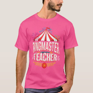 Circusmeester Leraar Circus Carnaval Terug naar sc T-shirt