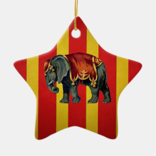 circusolifant keramisch ornament (Voorkant)