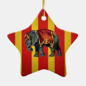 circusolifant keramisch ornament (Achterkant)