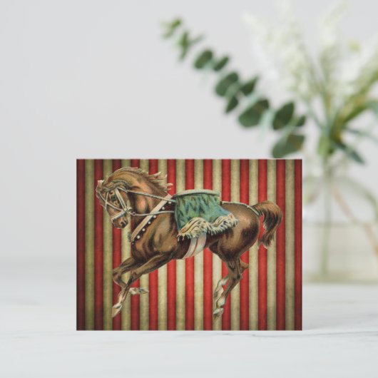  circuspaard briefkaart (Staand voorkant)