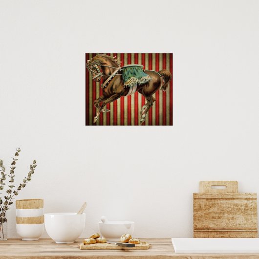  circuspaard poster (Keuken)