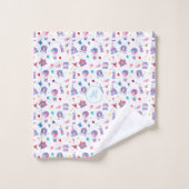 circuspatroon | Turquoise blauw Bad Handdoek (Wasdoekje)