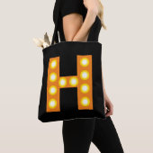 Circuspodium marquee lamp letter maatwerk monogram tote bag (Dichtbij)