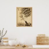  circusPoster Het menselijke kanonneerslag Poster (Keuken)