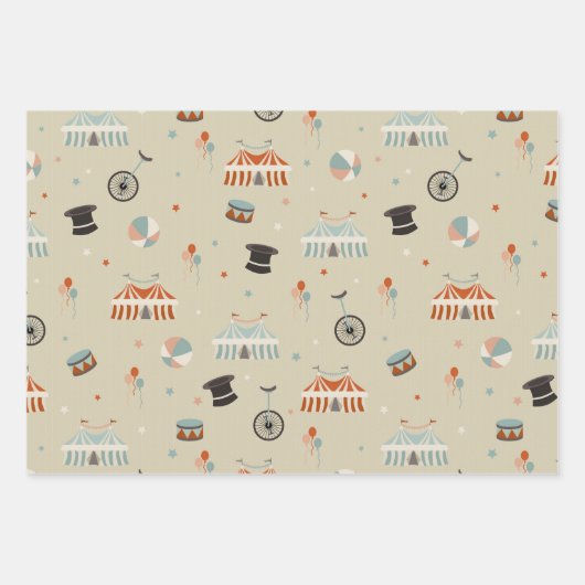 circuspret inpakpapier vel (Voorkant 3)