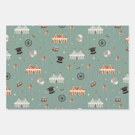 circuspret inpakpapier vel (Voorkant 2)