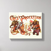 Circusprocessie olifant Antiek kunst Canvas Afdruk (Voorkant)