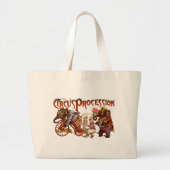 Circusprocessie olifant Antiek kunst Grote Tote Bag (Voorkant)