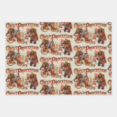 Circusprocessie olifant Antiek kunst Inpakpapier Vel (Voorkant 3)