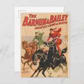 Circusraces met Mannen die zich uitstrekken over t Briefkaart (Voorkant / Achterkant)