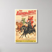 Circusraces met Mannen die zich uitstrekken over t Canvas Afdruk (Voorkant)