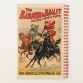 Circusraces met Mannen die zich uitstrekken over t Notitieboek (Achterkant)