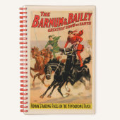 Circusraces met Mannen die zich uitstrekken over t Notitieboek (Voorkant)