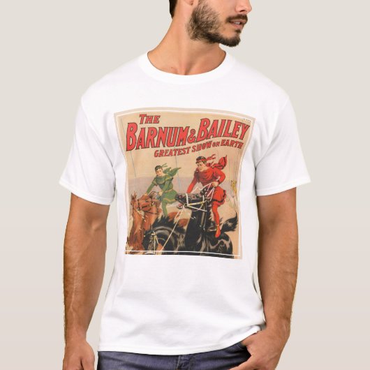 Circusraces met Mannen die zich uitstrekken over t T-shirt (Voorkant)