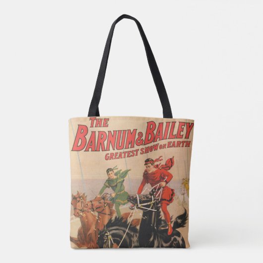 Circusraces met Mannen die zich uitstrekken over t Tote Bag (Achterkant)