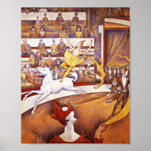 Circusschildering van Georges Seurat Poster