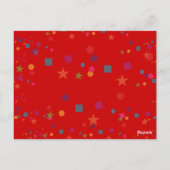 Circustent Carnaval maakt je eigen verjaardagsbann Briefkaart (Achterkant)