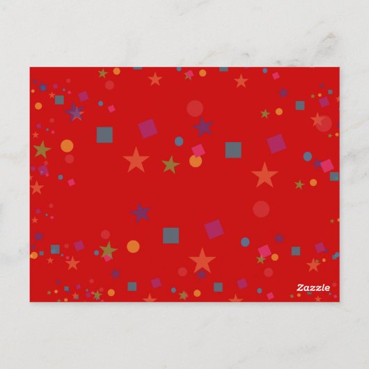 Circustent Carnaval maakt je eigen verjaardagsbann Briefkaart (Achterkant)