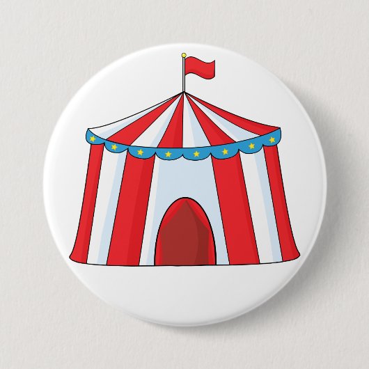 Circustent Knop Ronde Button 7,6 Cm (Voorkant)