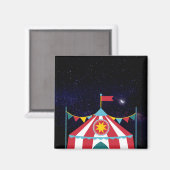 Circustent 's Nachts Magneet (Voorkant / Achterkant)