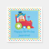 circustrein | Gepersonaliseerd Servetten (Voorkant)