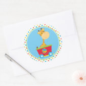 circustrein | GIRAFFE Ronde Sticker (Envelop)
