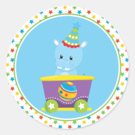 circustrein | Hippo Ronde Sticker