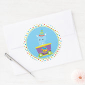 circustrein | Hippo Ronde Sticker (Envelop)