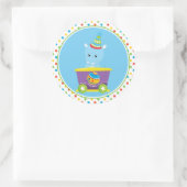 circustrein | Hippo Ronde Sticker (Tas)