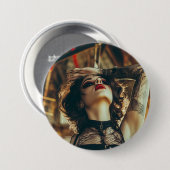 Circusvrouw Ronde Button 7,6 Cm (Voorkant /achterkant)