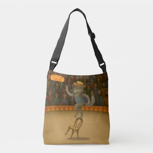 Circuswolf Crossbody Tas (Voorkant)