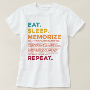 Cirkel 1 Homeschool Eet Slaap Herhaal Herhalen T-shirt