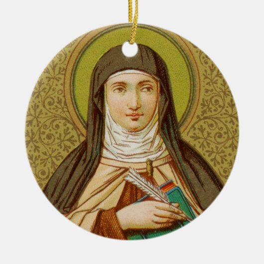 Cirkel 27 van de tweeslachtige St. Teresa van Avil Keramisch Ornament (Voorkant)