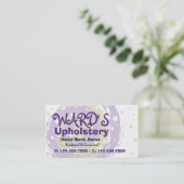 Cirkel 2 Visitekaartje/Paars Visitekaartje (Staand voorkant)