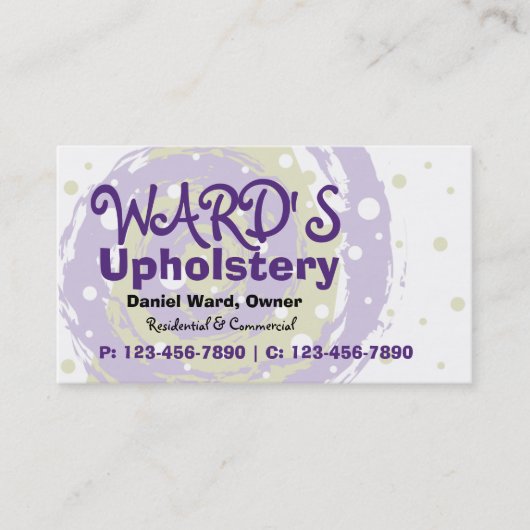 Cirkel 2 Visitekaartje/Paars Visitekaartje (Voorkant)