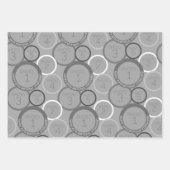 Cirkel 5 Foto Happy Birthday Greeting - cirkels Inpakpapier Vel (Voorkant 3)