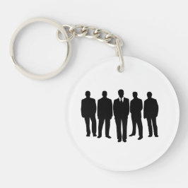 Cirkel 5 onzichtbare soldaten sleutelhanger