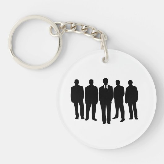 Cirkel 5 onzichtbare soldaten sleutelhanger (Voorkant)