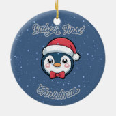 Cirkel Aandenken Ornament - Baby's Eerste Kerstmis (Achterkant)