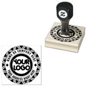 Cirkel Aangepast Bedrijfslogo Rubberstempel (Gestempeld)